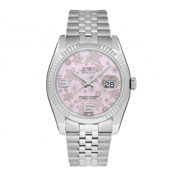 Datejust 36 Pink Floral Dial Women's Watch 116234-0117 - United Luxury