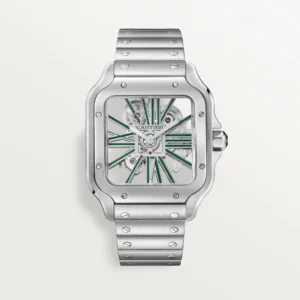 Cartier Santos Large Model Skeleton Watch WHSA0028 - United Luxury