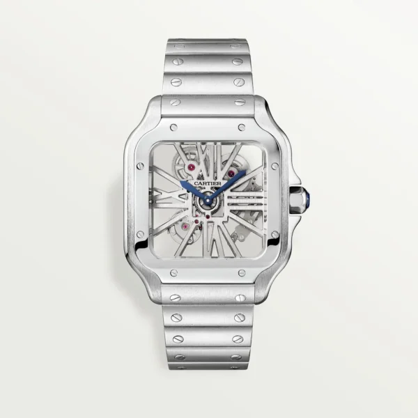 Cartier Santos Large Model Skeleton Watch WHSA0015 - United Luxury