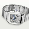 Cartier Santos Large Model Skeleton Watch WHSA0015 - United Luxury