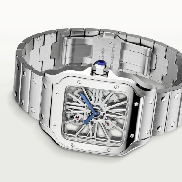 Cartier Santos Large Model Skeleton Watch WHSA0015 - United Luxury