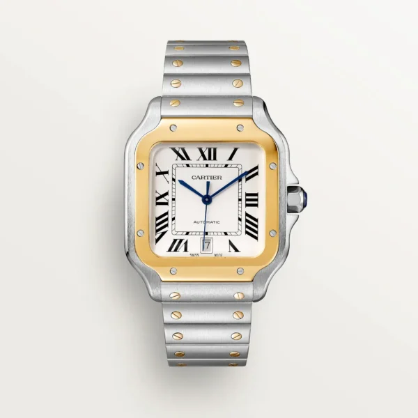 Cartier Santos Large Model Gold Mix W2SA0009 - United Luxury
