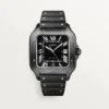 Cartier Santos Large Model Black WSSA0039 - United Luxury