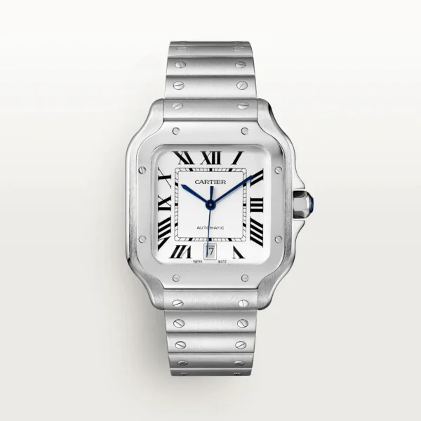 Cartier Santos Large Model Classic Silver WSSA0018 - United Luxury