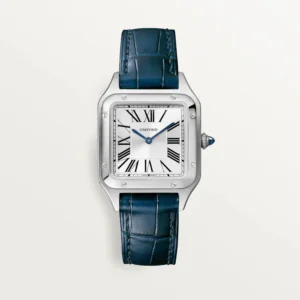 CARTIER SANTOS-DUMONT Small Model Blue Strap WSSA0023 - United Luxury