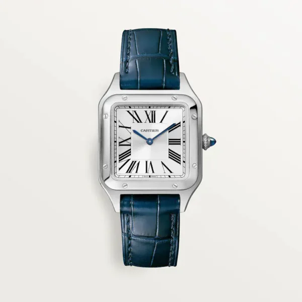 CARTIER SANTOS-DUMONT Small Model Blue Strap WSSA0023 - United Luxury