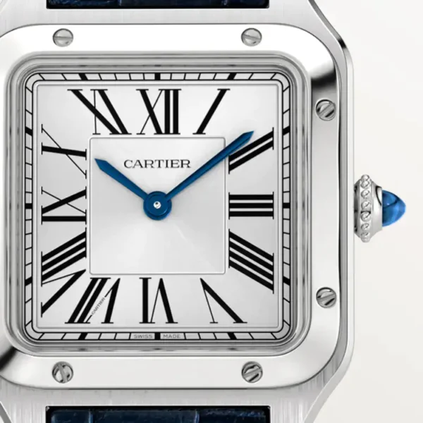 CARTIER SANTOS-DUMONT Small Model Blue Strap WSSA0023 - United Luxury
