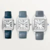 CARTIER SANTOS-DUMONT Small Model Blue Strap WSSA0023 - United Luxury