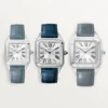 CARTIER SANTOS-DUMONT Large Model Blue Strap WSSA0022 - United Luxury
