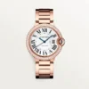 CARTIER Ballon Bleu BLEU Diamond Rose Gold 36mm WJBB0067 - United Luxury