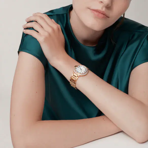 CARTIER Ballon Bleu BLEU Diamond Rose Gold 36mm WJBB0067 - United Luxury