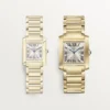 Cartier Tank Francaise Watch Medium Model Yellow Gold WGTA0113 - United Luxury