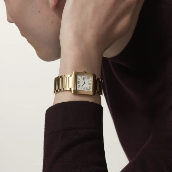 Cartier Tank Francaise Watch Medium Model Yellow Gold WGTA0113 - United Luxury