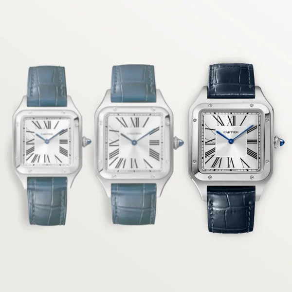 CARTIER SANTOS-DUMONT XL Model Blue Strap WSSA0032 - United Luxury