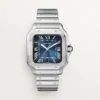 Cartier Santos Large Model Blue WSSA0030 - United Luxury