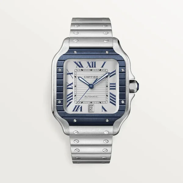 Cartier Santos Blue PVD Bezel WSSA0047 - United Luxury