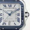 Cartier Santos Blue PVD Bezel WSSA0047 - United Luxury