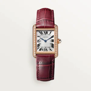 Tank Louis Cartier Watch Small Model Diamond Red WJTA0037 - United Luxury