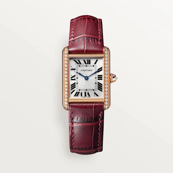 Tank Louis Cartier Watch Small Model Diamond Red WJTA0037 - United Luxury