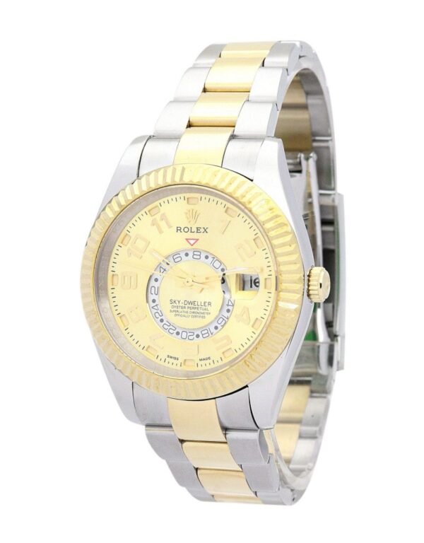 Replica Rolex Sky-Dweller 42mm Gold Dial 326938 - United Luxury