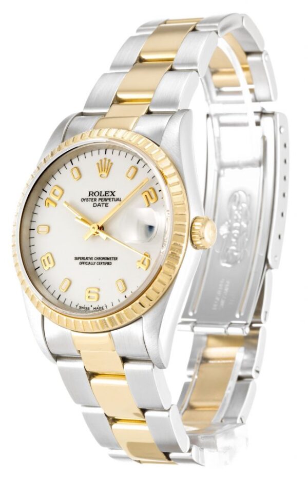 Replica Rolex Oyster Perpetual Date 31mm White Dial 15223 - United Luxury