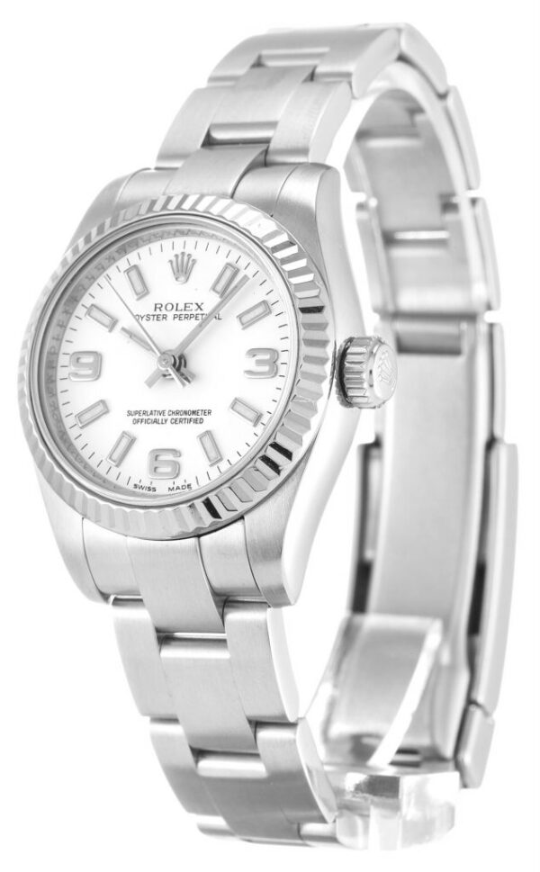 Replica Rolex Oyster Perpetual Lady 28mm White Dial 176234 - United Luxury