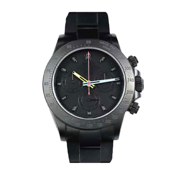 Rolex Blaken Daytona Date Black Dial 116520 Replica - United Luxury