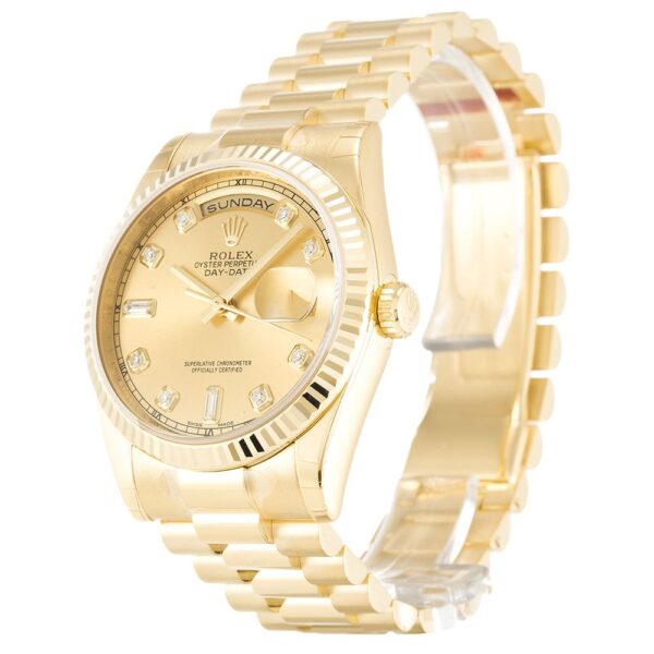 Replica Rolex Day-Date 36mm Gold Dial 118238 - United Luxury