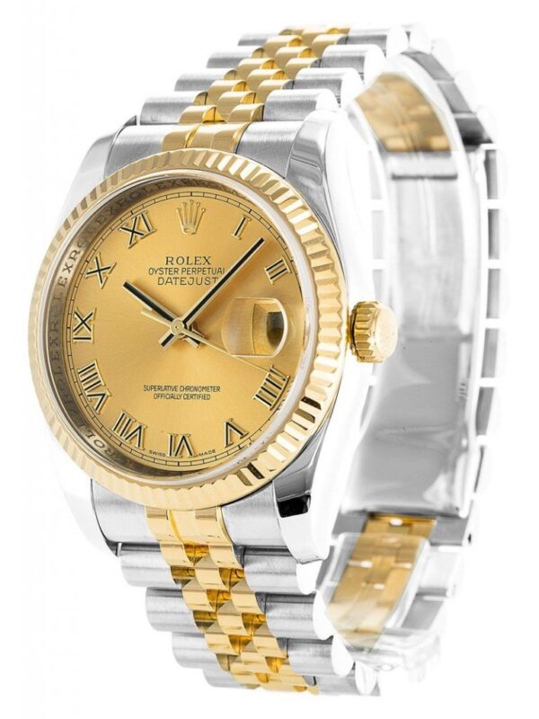 Replica Rolex Datejust 36mm Gold Dial 116233 - United Luxury