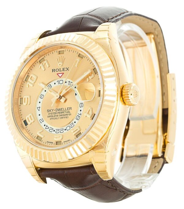 Replica Rolex Sky-Dweller 42mm Gold Dial 326138 - United Luxury