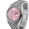 Rolex Datejust 36mm White Gold & Steel Pink Roman Dial Fluted Bezel 126234 - United Luxury