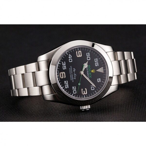 Replica Rolex Air-King 38mm Black Dial 1454020 - United Luxury