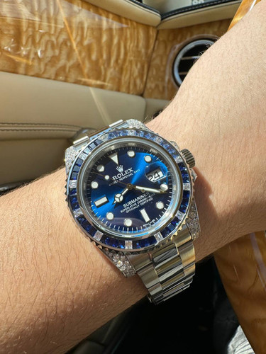 Replica Rolex Submariner 40mm - Blue Diamond & Sapphire - United Luxury