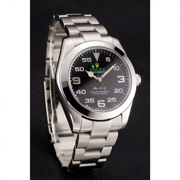 Replica Rolex Air-King 38mm Black Dial 1454020 - United Luxury