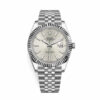 Datejust 41 126334 Silver Index Dial Steel And White Gold Jubilee Replica - United Luxury