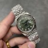 Rolex Datejust 36mm Green Palm Diamond Dial Steel Fluted Bezel - 126234 - United Luxury