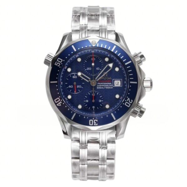 Diver 300M Seamaster Steel Chronograph Watch - United Luxury