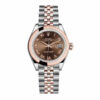 Rolex Datejust 278341RBR Everose Gold and Chocolate with Diamond Dial Jubilee Replica - United Luxury