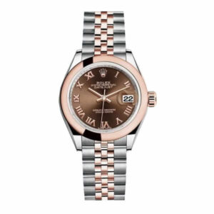 Rolex Datejust 278341RBR Everose Gold and Chocolate with Diamond Dial Jubilee Replica - United Luxury