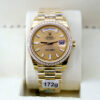 Rolex Day-Date 228348RBR KW Yellow Gold & Diamonds Champagne Dial Replica - United Luxury