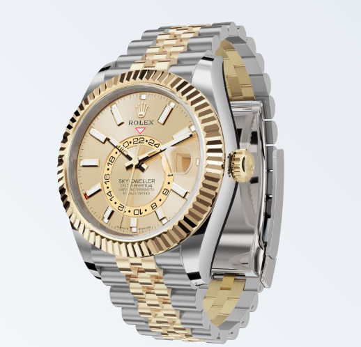Rolex Sky-Dweller Jubilee Steel Yellow Gold Dial - United Luxury