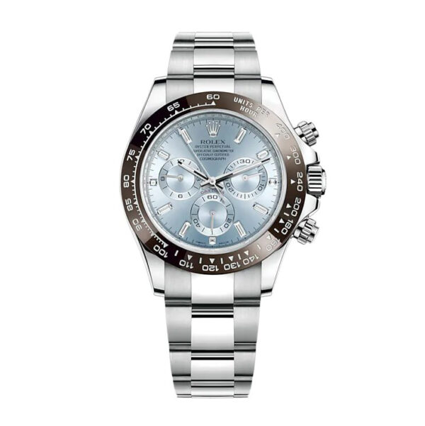 Daytona 116506 Platinum Ice Blue Baguette Dial CAL. 4130 - United Luxury
