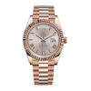 Rolex Day-Date 228235 AR Rose Gold Wrapped Rhodium Dial Replica - United Luxury
