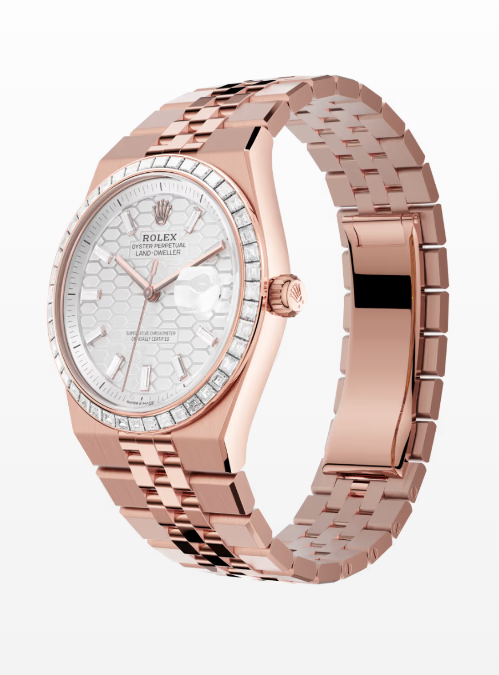 Land-Dweller 36 Everose gold and diamonds - United Luxury