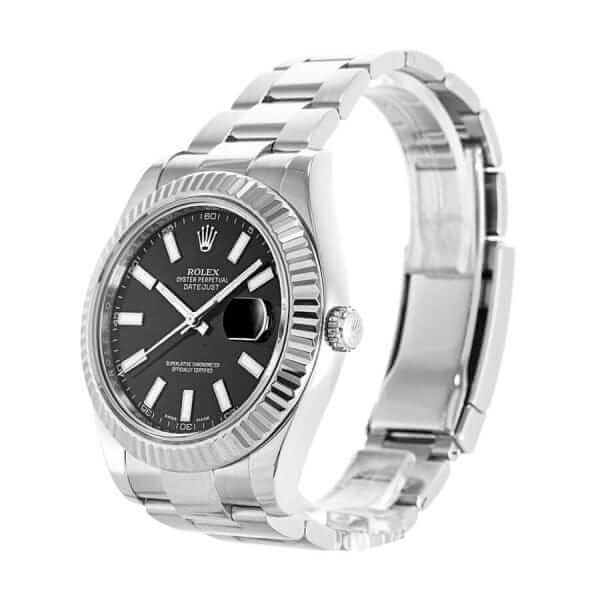 Rolex Datejust 116334BKSO Automatic Black Dial Replica - United Luxury