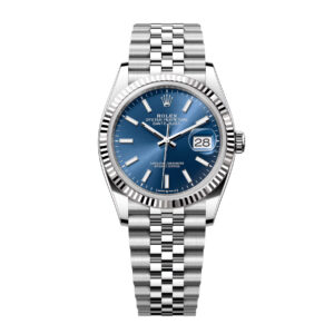 Rolex Datejust Series m126234-0017, new Datejust with blue dial, bar indexes, five-piece link bracelet, 36mm blue dial - United Luxury
