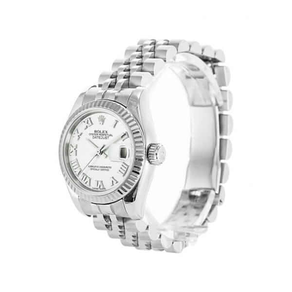 Rolex Datejust 179174 White Roman Numeral Dial Replica - United Luxury