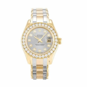 Rolex Tridor Pearlmaster Ladies Gold & Diamond 80298-0048 Replica - United Luxury
