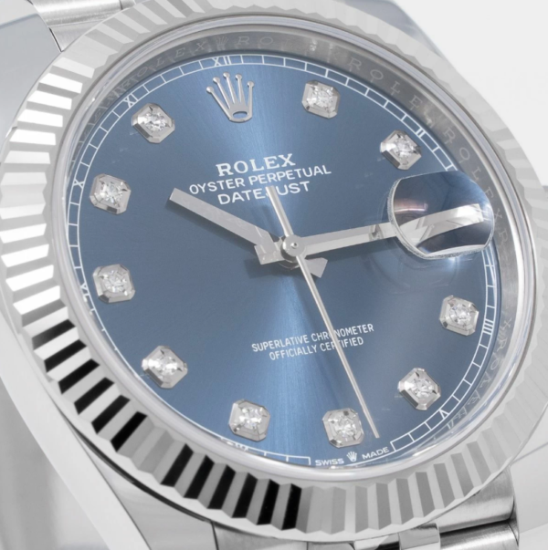 Rolex Datejust 126334Blue Diamond Jubilee 40mm Stainless Steel Mens Watch - United Luxury