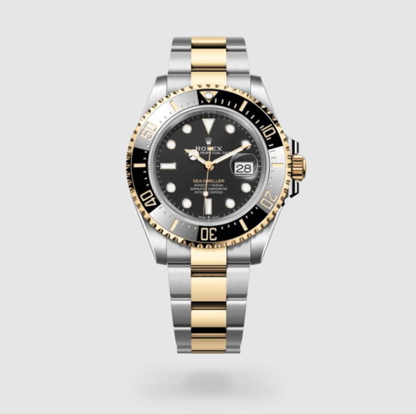 Rolex 126603 Gold Steel Sea-Dweller Black Bezel Black Dial Single Gold 43mm - United Luxury